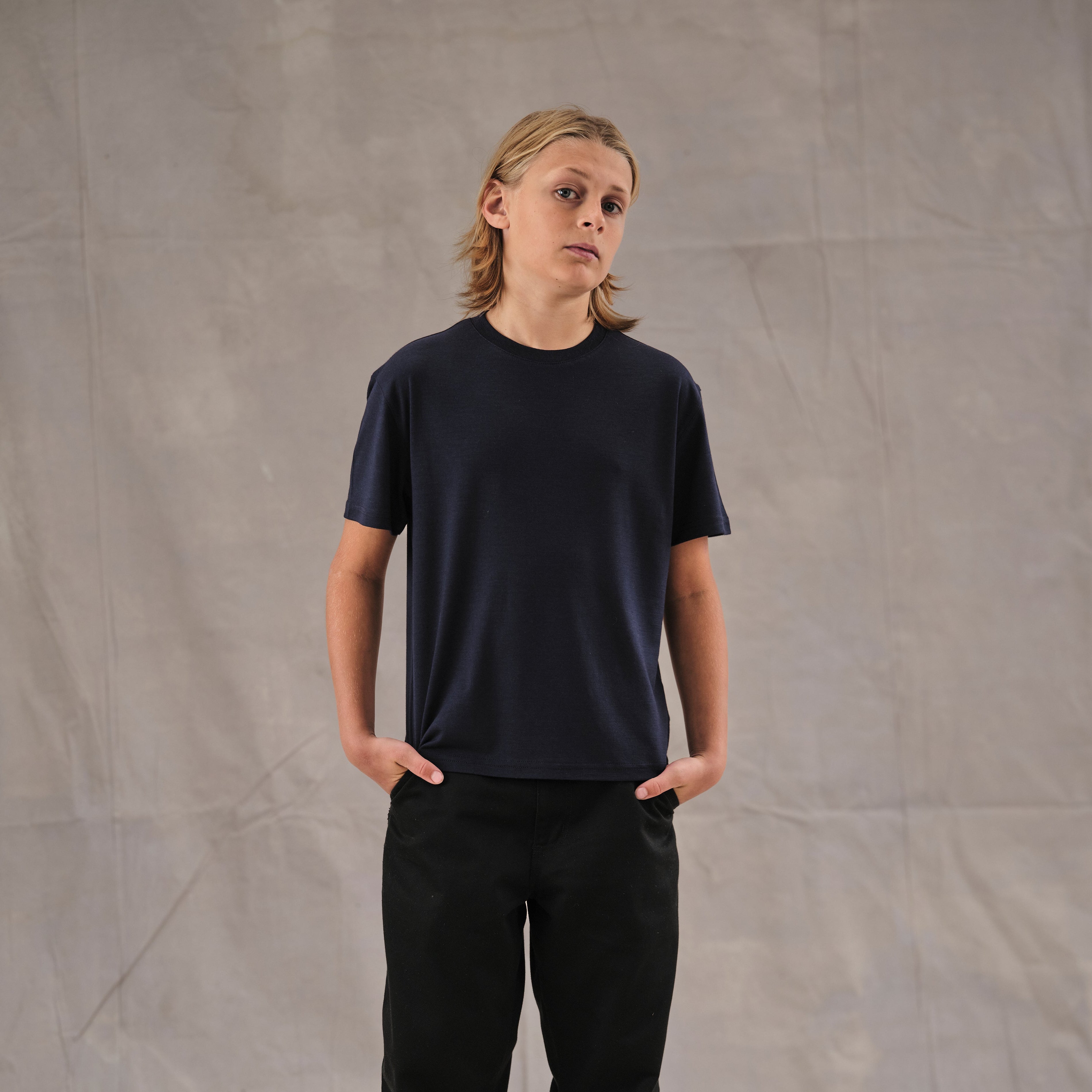 Elliot is 158 cm tall
Weights 46 kg and wears a
Size 11-12 yrs