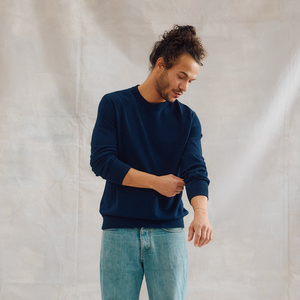 The 14 gg Crewneck Sweater - Blue