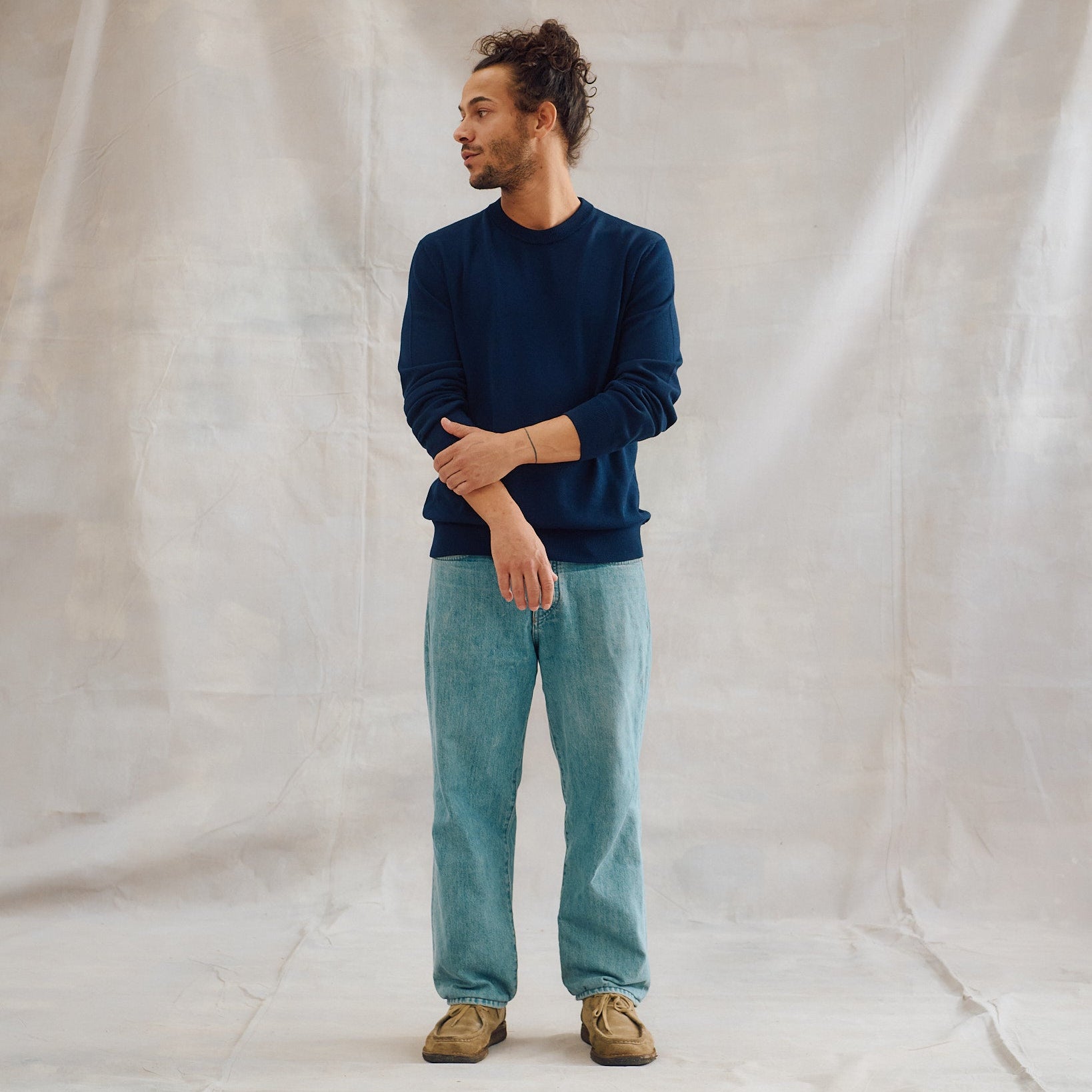 The 14 gg Crewneck Sweater - Blue
