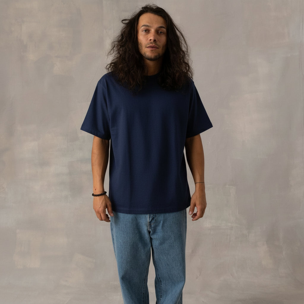 The Box Tee - Blue