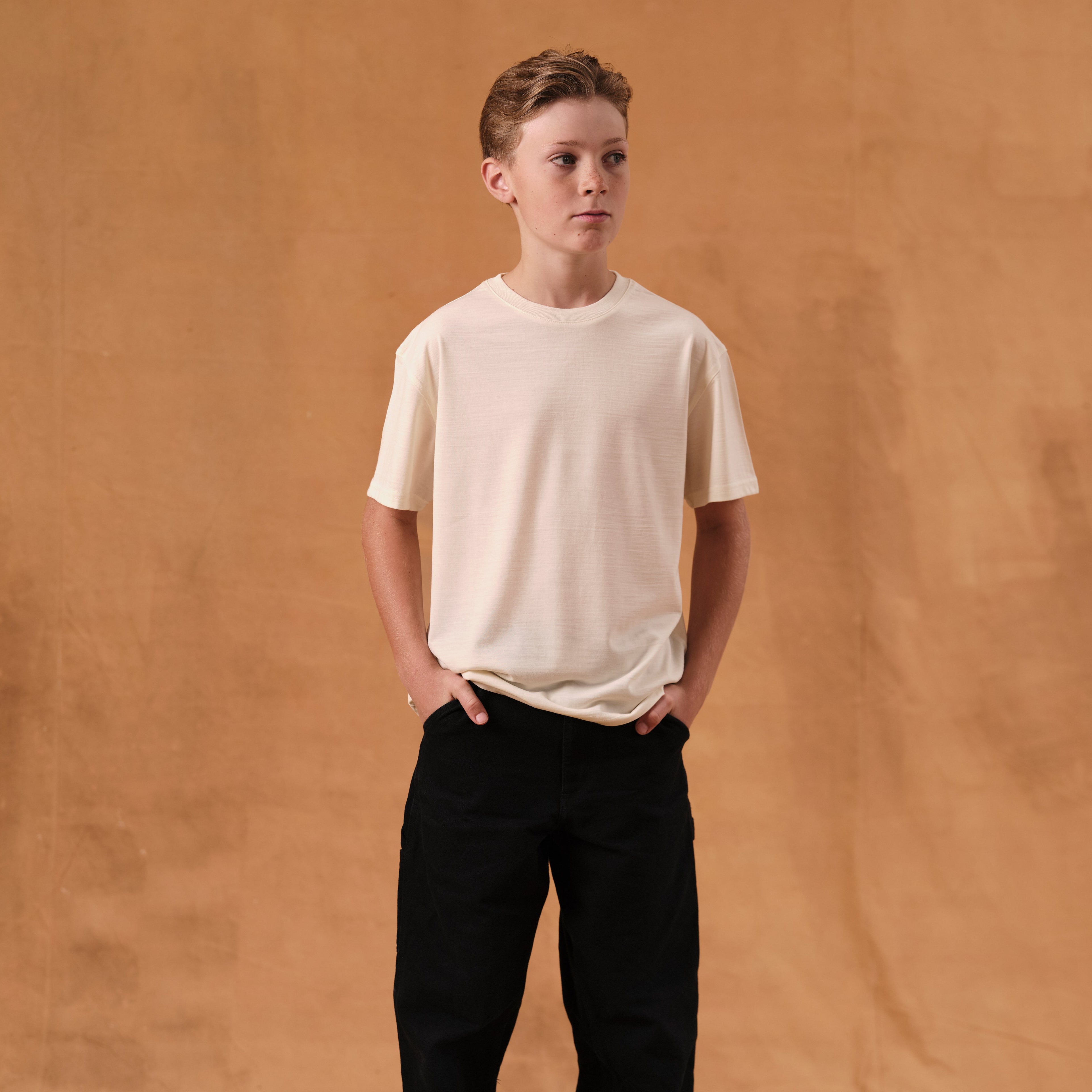 Vincent is 155 cm tall
Weights 41 kg and wears a
Size 11-12 yrs